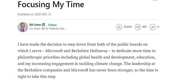 Bill Gates, Yardım Organizasyonlarına Zaman Ayırabilmek İçin Microsoft'tan İstifa Etti 1