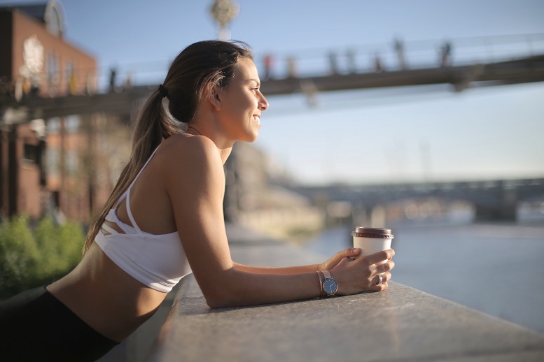 drinking coffee after exercise