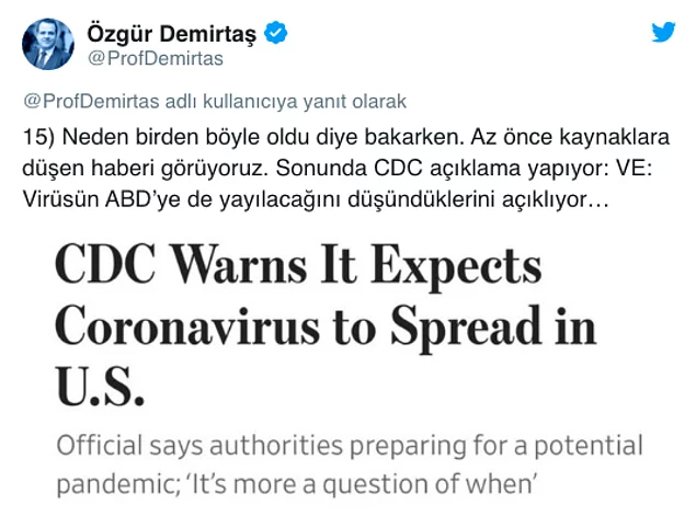 Özgür Demirtaş'tan Önemli Bir Analiz: Koronavirüs Ekonomiyi Nasıl Etkiliyor? 12