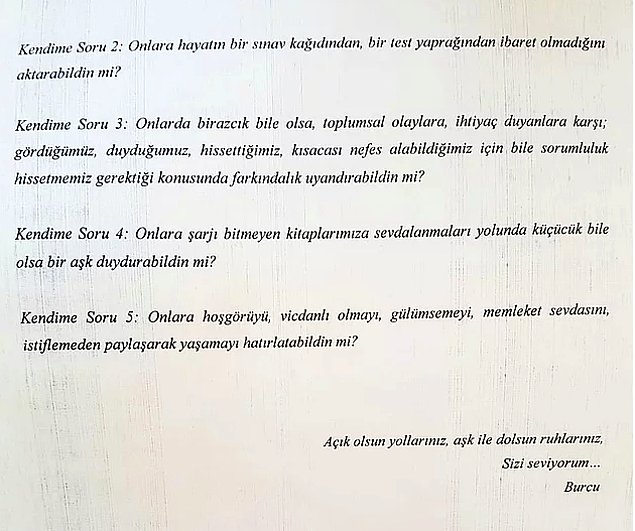 Final Sınavında Profesör Burcu Demirel'den Öğrencilerine Hayat Dersi bt3sgr - Final Sınavında Profesör Burcu Demirel'den Öğrencilerine Hayat Dersi