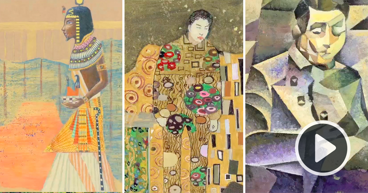 Impressive Animation Revealing Art History in 1 Minute