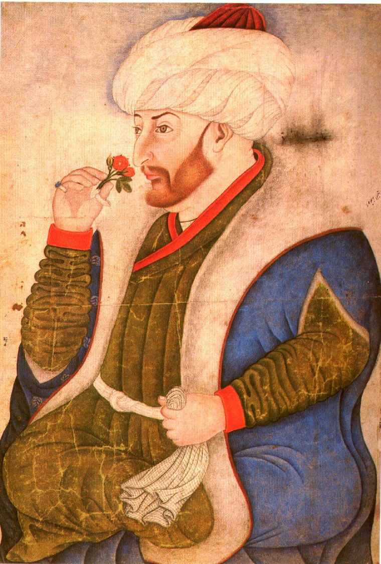 gül koklayan fatih sultan mehmed