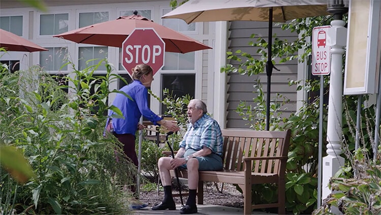 alzheimer's bus stop