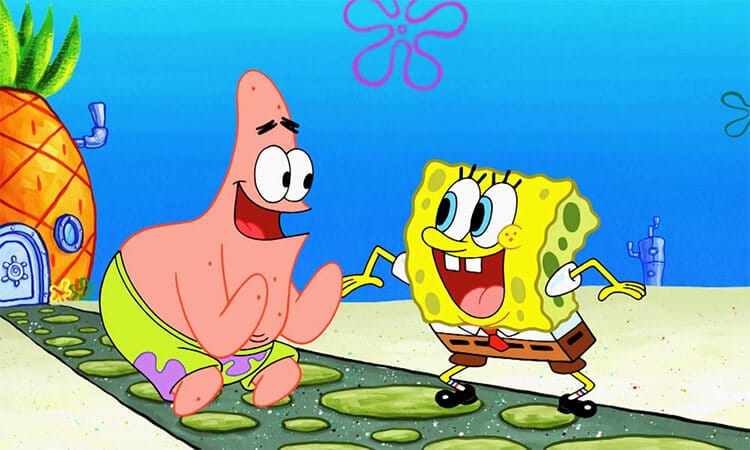 sponge bob and patrick star