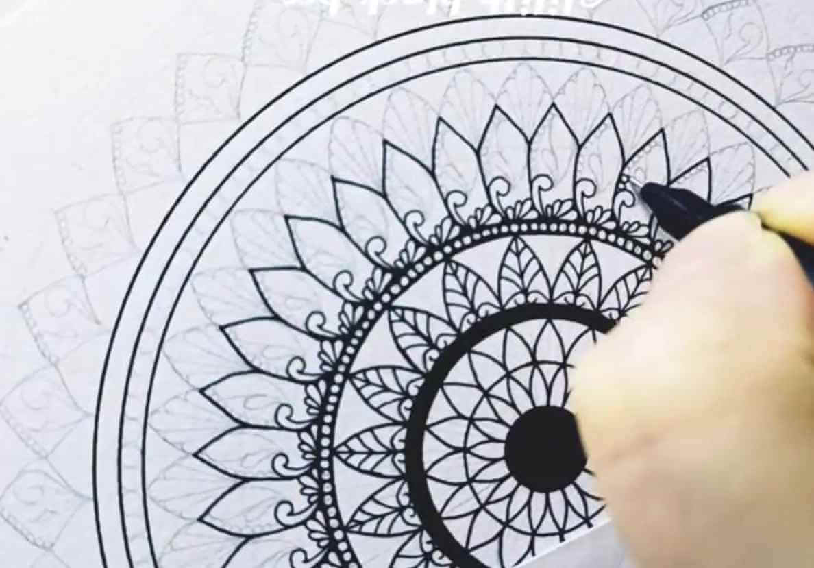 mandala nasıl çizilir