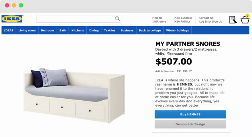 IKEA Google’da Aratılan Sorunlara Göre Ürünlerini Yeniden İsimlendirdi