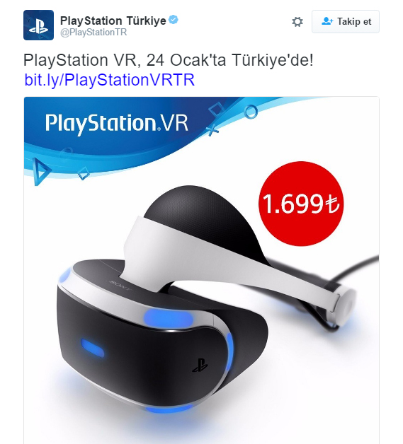 PlayStation VR’ın Türkiye’deki Satış Fiyatı Açıklandı
