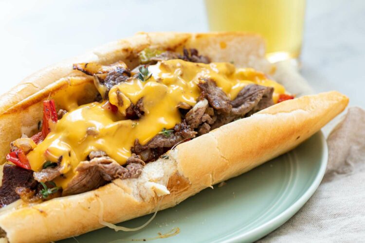 Sandwich au steak de fromage de Philadelphie