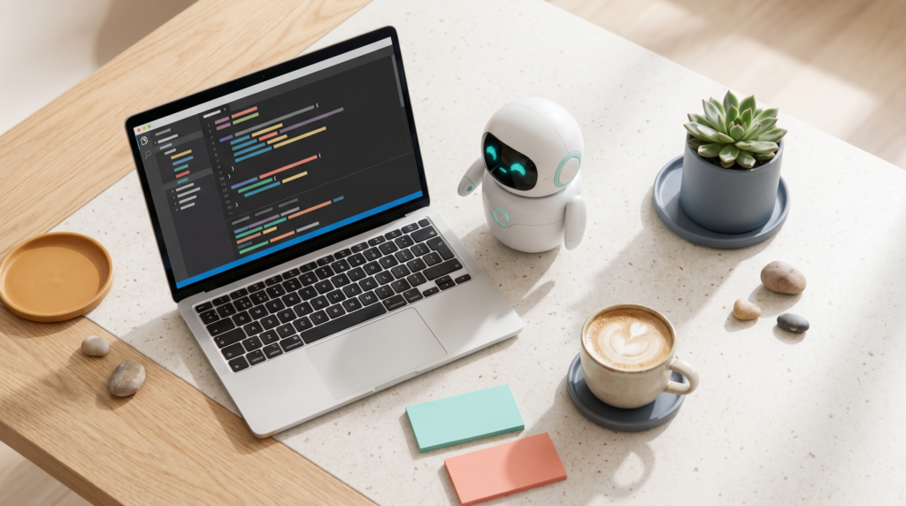 Yapay zekâ destekli vibe coding — kod editörü ve masaüstü robot asistan