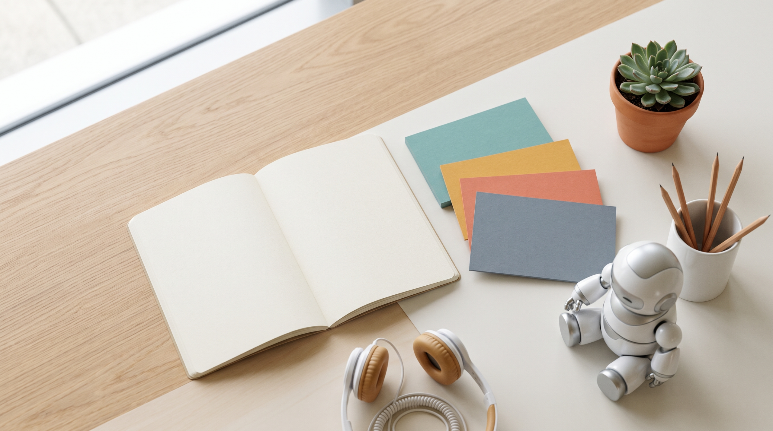 In-demand skills 2026 editorial flat-lay
